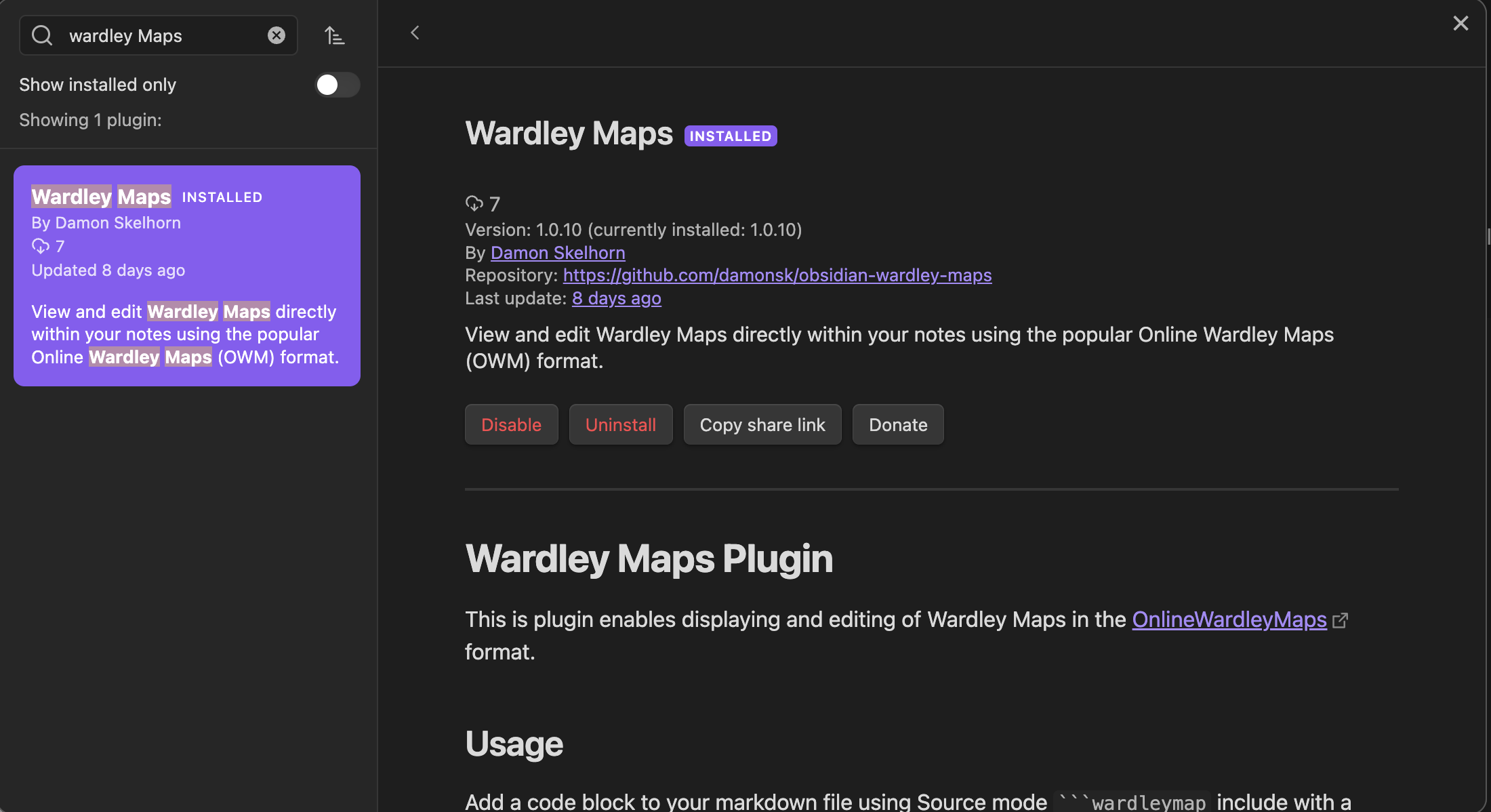 Obsidian Settings
